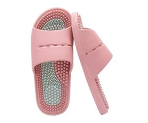 WIGSELBL Pantoufles de massage d'acupression pour pieds - Sandales de réflexologie - Cadeau pour femme - Sandales de douche (rose, EUR 36-37)