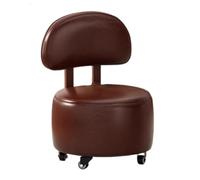WIGSELBL Petit repose-pieds ottoman en bois massif avec roulettes, tabouret de canapé, tabouret à thé, banc à chaussures à changer, repose-pieds, repose-pieds rembourré, chaises avec pieds en bois