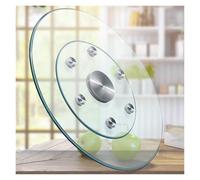 WIGSELBL Plateau tournant en Verre trempé for Table à Manger, Style Lazy Susan, avec roulements Silencieux, Grande capacité de Charge, Facile à Nettoyer for Les Repas.(70cm)
