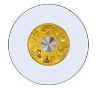 WIGSELBL Plateau tournant Transparent Lazy Susan à 360° for Table à Manger, Plateau en Verre trempé Robuste for fêtes d'anniversaire(Style-2,80cm)