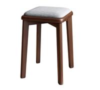 WIGSELBL Tabourets sans Dossier, tabourets empilables en Bois, tabourets Bas, chaises, Chaise de Petit-déjeuner Portable, tabourets de Bar for Salle de Classe et Salle à Manger(Grey)