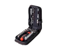 Wiha 0.6cm Prise et Bit Set 40 Pièce 6 Point avec Étui Et Ceinture Clip WHA44684