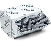 Wiha Embout cruciforme PH 1 08047 Acier chrome‑vanadium trempé Forme C 6,3 50 pièces