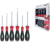 WIHA 21250 Softfinish à Fentes / Phillips Tournevis Set 6 Pièce Acier Massif Cap