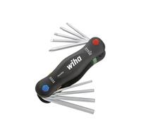 Wiha Jeu de clés mâles coudées 1.5, 2, 2.5, 3 mm – fente, Phillips, 6 pans intérieurs, TORX