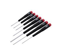 Wiha 26390, lot de 7 tournevis hexagonaux, poignée de précision de 0,7 à 3,0 mm