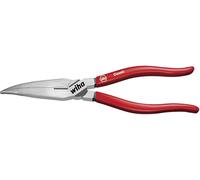 Pince à bec plat Wiha Longueur 200mm Courbé à 40 degrés poli long tranchant avec gaines plastiques - 26725