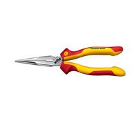 Wiha 26727 VDE Pince plate à becs ronds droite Acier à outils 200 mm