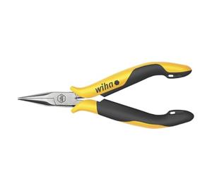 WIHA 26799 - Alicates de boca semi-redonda Professional ESD Z 36 0 04 120 mm Professional ESD Cod. Z36012004