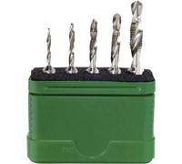 Wiha 28026 Set de tarauds combinés 5 pièces métrique coupe à droite DIN 3126 HSS 1 pc(s)