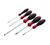 Wiha 30295, lot de 5 tournevis à fente et cruciformes