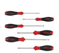 Wiha 302HK601 Jeu de tournevis à fente / Phillips / Pozidriv SoftFinish 6 pièces (Import Allemagne)