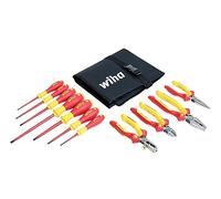 Wiha 32986 Industrial Insulated Pinces/Pilotes Situé dans Roll Out Pouch, 11 pièces
