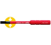 WIHA - 34579 - Softfinish VDE Slimbit à Fentes Tournevis 3.0 X 75mm 1000v AC