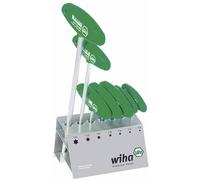 Wiha Wiha Jeu de clés mâles avec manche en T TORX®, 7 pcs, chromées mat sur présentoir (01348) Quantité:1