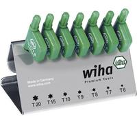 Wiha Wiha Jeu de clés mâles avec manche drapeau TX, 7 pcs, oxydé noir sur présentoir (25625) Quantité:1