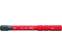 Wiha 37227 2831-18 SW slim-Vario VDE Embout de vissage 6 pans isolé pour porte-embout slimVario 6,0 x 75