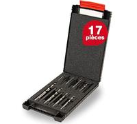 Wiha Jeu de 16 extracteurs de goujons Wiha avec forets hélicoïdaux en coffret plastique Quantité:1