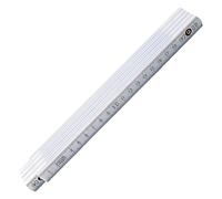 Wiha 410 2000 27057 Longlife Règle Pliante - 2M - Métrique - 10 Pièces - Blanc