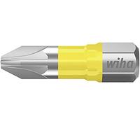 Wiha 41590 Embout cruciforme Propulseur: 1/4 (6.3 mm) Sortie: vis Pozidriv PZ 3 25 mm