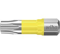 Wiha Jeu d'embouts Y Torx T25 25 mm 5 pièces 1/4" 41594 - acier molybdène-vanadium trempé