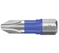 Wiha Jeu d'embouts T Phillips PH3x25 mm – 5 pièces 1/4" dans un coffret (41600)