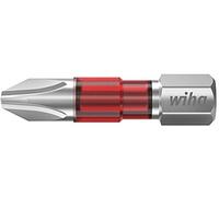 Wiha – Jeu d'embouts TY Phillips PH2 29 mm – 5 pièces 1/4" en coffret (42100)