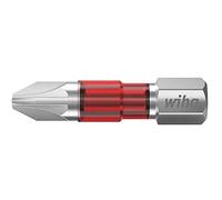 Wiha 42102 Embout cruciforme Propulseur: 1/4 (6.3 mm) Sortie: vis Pozidriv PZ 2