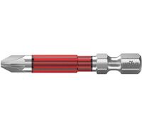Wiha 42122 Embout cruciforme Propulseur: 1/4 (6.3 mm) Sortie: vis Pozidriv PZ 2