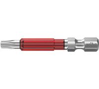 Wiha Jeu d'embouts Torx T15 49 mm – 5 pièces – Acier molybdène‑vanadium trempé (42129)