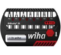 Wiha Jeu d'embouts 42138 – 8 pièces pour vis Phillips, Pozidriv et TORX PLUS®