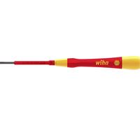 Wiha 42375 pour électricien, VDE, pour lélectronique et la mécanique de précision Tournevis pour vis à fente Largeur de lame: 2 mm Longueur de la lame: 50 mm