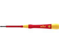 Wiha 42380 pour électricien, VDE, pour l'électronique et la mécanique de précision Tournevis cruciforme PH 1 Longueur de la lame