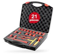 Wiha Set d'adaptateurs de douille 43023 – 3/8" isolés – 20 pièces