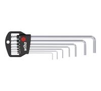 Wiha 6 pans intérieurs Jeu de clés mâles coudées 1.5 mm, 2 mm, 2.5 mm, 3 mm, 4