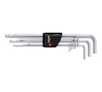 Wiha 6 pans intérieurs Jeu de clés mâles coudées 1.5 mm, 2 mm, 2.5 mm, 3 mm, 4 mm, 5 mm, 6 mm, 8 mm, 10 mm 9 pièces