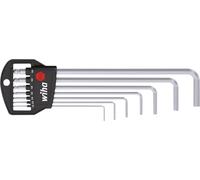 Wiha 6 pans intérieurs Jeu de clés mâles coudées 1.5 mm, 2 mm, 2.5 mm, 3 mm, 4 mm, 5 mm, 6 mm 7 pièces