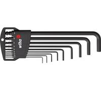 Wiha 6 pans intérieurs Jeu de clés mâles coudées 1.5 mm, 2 mm, 2.5 mm, 3 mm, 4 mm, 5 mm, 6 mm, 8 mm, 10 mm 9 pièces