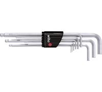 Wiha 6 pans intérieurs Jeu de clés mâles coudées 1.5 mm, 2 mm, 2.5 mm, 3 mm, 4 mm, 5 mm, 6 mm, 8 mm, 10 mm 9 pièces