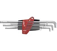 Wiha 6 pans intérieurs Jeu de clés mâles coudées 1.5 mm, 2 mm, 2.5 mm, 3 mm, 4 mm, 5 mm, 6 mm, 8 mm, 10 mm 9 pièces