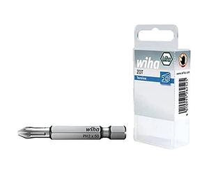Wiha 704190202 Bit Professional 50 mm Phillips 1/4 "en boîte (36193), 1 Pièces