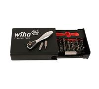 Wiha 71988 Jeu de 39 embouts de sécurité avec mini cliquet Argenté