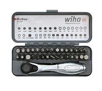 Wiha 74984 GoBox Jeu de 32 embouts standard avec mini cliquet