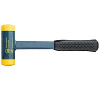 Wiha 802 Massette anti-rebond 375 mm avec Embouts ronds 50 mm Mi-durs en Polyuréthane