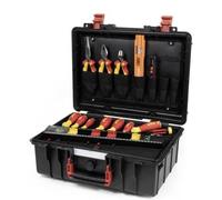 Wiha Basic Set L electric 18tlg 45530 pour électricien, pour les artisans, pour apprentis, pour professionnels, VDE Mallette à