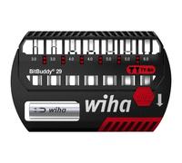 Wiha Bit Set BitBuddy 8 pces I TY-Bit 29 mm I Hexagonal 1/4" C6,3 I Porte-embout magnétique I Convient pour visseuse à impact et à percussion (42135)