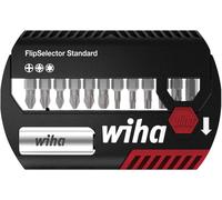 Wiha Bitsatz FlipSelektor Standard 13tlg+Halter 1/4Torx+PH+PZ 39040 Jeu dembouts 13 pièces cruciforme Phillips, vis Pozidriv, TORX avec porte-embout