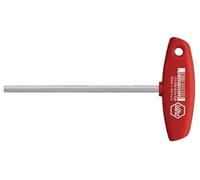 Wiha Clé Mâle Avec Manche En T Six Pans Nickelée Brillante (00908) 3 X 100 Mm