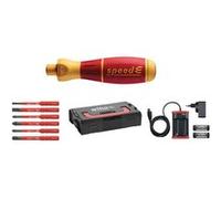 Wiha E-tournevis, Composition 1, speedE® Jeu de 10 pcs dans une Mini L-Boxx avec embouts isolés slim Fente, Phillips, Bornier/Pozidriv, piles et chargeur EU (41911) G