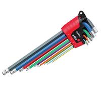 Wiha Ergostar Couleur Hexagonale Balle Fin L-CLÉ Set, 9 Pièce WHA43849